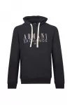 ARMANI EXCHANGE Megztinis be užsegimo tamsiai mėlyna / balta