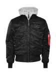 ALPHA INDUSTRIES Demisezoninė striukė 'MA-1 D-Tec' raudona / juoda