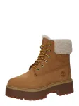 TIMBERLAND Suvarstomieji kulk&scaron;nis dengiantys batai gelsvai pilka spalva / karamelės