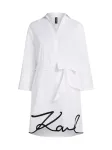 Karl Lagerfeld Suknelė juoda / balta