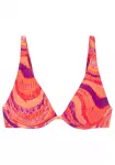 Bruno Banani Bikinio vir&scaron;utinė dalis purpurinė / koralų splava / rožinė