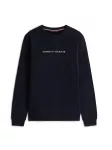 TOMMY HILFIGER Megztinis be užsegimo tamsiai mėlyna / raudona / balta