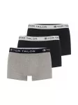 TOM TAILOR Boxer trumpikės antracito spalva / margai pilka / juoda / balta