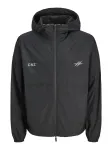 JACK & JONES Demisezoninė striukė 'Cocnz Paris' pilka / juoda