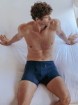 zd ZERO DEFECTS Boxer trumpikės 'Helios Egyptian cotton' tamsiai mėlyna