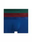 Tommy Hilfiger Underwear Boxer trumpikės tamsiai mėlyna / žalia / vy&scaron;ninė spalva