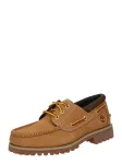 TIMBERLAND Batai su rai&scaron;teliais &scaron;viesiai ruda / tamsiai ruda