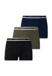 Tommy Hilfiger Underwear Boxer trumpikės tamsiai mėlyna / alyvuogių spalva / juoda