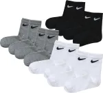 NIKE Sportinės kojinės pilka / juoda / balta