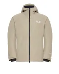 JACK WOLFSKIN Laisvalaikio striukė 'Icecape' smėlio spalva