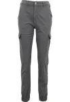 Urban Classics Laisvo stiliaus kelnės ' Ladies High Waist Cargo Pants ' pilka