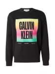 Calvin Klein Jeans Megztinis be užsegimo 'PRIDE' geltona / &scaron;viesiai žalia / rožių spalva / juoda