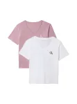 Calvin Klein Jeans Mar&scaron;kinėliai orchidėjų spalva / juoda / balta