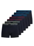 JACK & JONES Boxer trumpikės 'JACADRIAN' tamsiai mėlyna / vandens spalva / pastelinė geltona / raudona