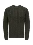 Only & Sons Megztinis 'ONSKIM' tamsiai žalia