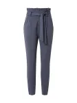 VERO MODA Klostuotos kelnės 'Eva' tamsiai mėlyna jūros spalva