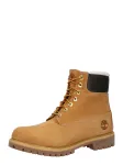 TIMBERLAND Auliniai batai su rai&scaron;teliais medaus spalva / juoda