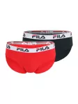 FILA Vyri&scaron;kos kelnaitės raudona / juoda / balta