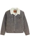 LEVI'S &reg; Demisezoninė striukė 'TYPE 3' tamsiai (džinso) mėlyna / ruda