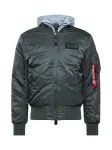 ALPHA INDUSTRIES Demisezoninė striukė 'MA-1 D-Tec' bazalto pilka / raudona / balta