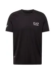 EA7 Emporio Armani Sportiniai mar&scaron;kinėliai juoda / balta