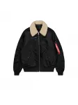 ALPHA INDUSTRIES Demisezoninė striukė juoda