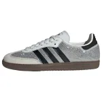 ADIDAS ORIGINALS Sportbačiai be auliuko 'Samba' juoda / sidabrinė / balta / balk&scaron;va
