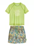 PLAYSHOES UV apsauga 'Wave' azuro spalva / alyvuogių spalva / obuolių spalva / pastelinė žalia