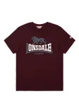 LONSDALE Mar&scaron;kinėliai opalo / vy&scaron;ninė spalva / balta
