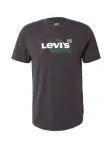 LEVI'S &reg; Mar&scaron;kinėliai 'Graphic Crewneck Tee' ruda / benzino spalva / juoda / balta