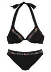 BUFFALO Bikinis 'Flori' mi&scaron;rios spalvos / juoda