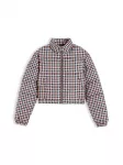 Tommy Jeans Demisezoninė striukė smėlio spalva / nebalintos drobės spalva / tamsiai mėlyna jūros spalva / raudona