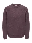 Only & Sons Megztinis 'ONSDALE' vyno raudona spalva