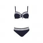 SUNFLAIR Bikinis tamsiai mėlyna / balta