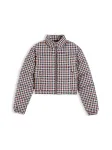 Tommy Jeans Demisezoninė striukė smėlio spalva / nebalintos drobės spalva / tamsiai mėlyna jūros spalva / raudona