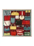 Kate Spade Skara 'New York Handbag Archive' geltona / žalia / raudona / balta