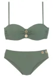 VIVANCE by LASCANA Bikinis alyvuogių spalva / pastelinė rožinė