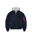 ALPHA INDUSTRIES Demisezoninė striukė 'MA-1 D-Tec' tamsiai mėlyna