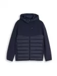 TOM TAILOR DENIM Demisezoninė striukė tamsiai mėlyna