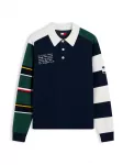 Tommy Jeans Megztinis tamsiai mėlyna jūros spalva / kario spalva / tamsiai žalia / balta