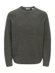 Only & Sons Megztinis 'ONSDALE' tamsiai pilka