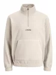 JACK & JONES Megztinis 'JJESOHO' smėlio spalva / juoda