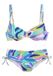 s.Oliver Bikinis mėlyna / geltona / žalia / purpurinė