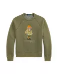 Polo Ralph Lauren Megztinis be užsegimo alyvuogių spalva / kivių spalva / oranžinė / balta