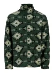 JACK & JONES Flisinis džemperis 'JORSEBASTIAN' žalia / tamsiai žalia
