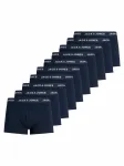 JACK & JONES Boxer trumpikės 'JACSOLID' tamsiai mėlyna / balta