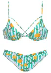 BUFFALO Bikinis mėtų spalva / nefrito spalva / mandarinų spalva / balk&scaron;va