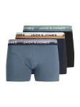 JACK & JONES Boxer trumpikės 'JWHERIC' tamsiai mėlyna jūros spalva / opalo / juoda / balta