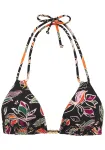 BUFFALO Bikinio vir&scaron;utinė dalis kremo / žalia / oranžinė / juoda
