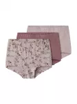 NAME IT Apatinės kelnaitės alyvuogių spalva / rausvai violetinė spalva / pastelinė violetinė / balta